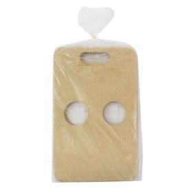 Uchwyty na Kubki Papierowe Kraft 23,9x18cm Ø8,0cm (100 Sztuk)