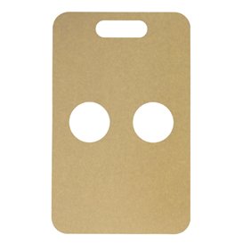 Uchwyty na Kubki Papierowe Kraft 23,9x18cm Ø8,0cm (100 Sztuk)