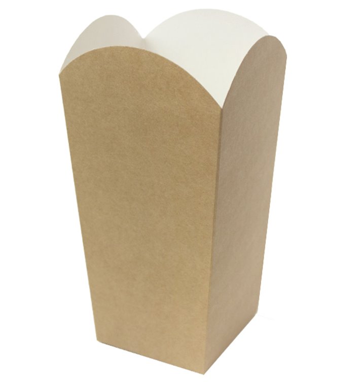 Pudełko na Popcorn Średnie Kraft 90g 7,8x10,5x18cm (25 Sztuk) Pudełko na Popcorn Średnie Kraft 90g 7,8x10,5x18cm (25 Sztuk)