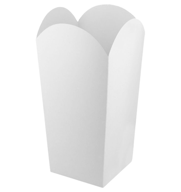Pudełko na Popcorn Małe Biały 45gr 6,5x8,5x15cm (25 Sztuk) Pudełko na Popcorn Małe Biały 45gr 6,5x8,5x15cm (25 Sztuk)