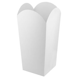 Pudełko na Popcorn Małe Biały 45 gr. 6,5x8,5x15cm (700 Sztuk)
