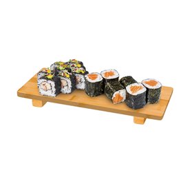 Taca Bambusowa do Serwowania Sushi 30x11x2,5cm (1 Sztuk)