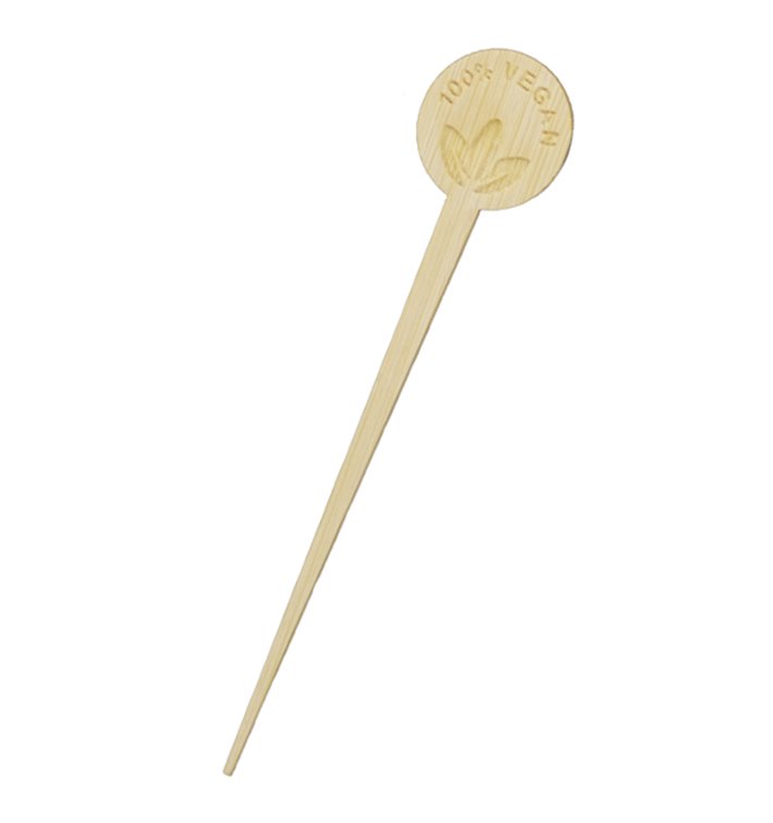 Wegański Szpikulec Bambusowy 10cm (50 Sztuk) Wegański Szpikulec Bambusowy 10cm (50 Sztuk)