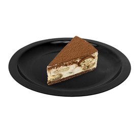 Talerz Płaski Czarny Wielokrotnego Użytku "Round" PP Ø18,5cm (25 Sztuk)