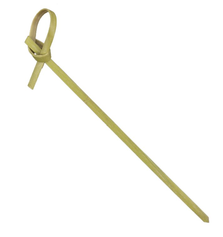 Patyczki Bambusowe Naturalne Knot 10cm (250 Sztuk) Patyczki Bambusowe Naturalne Knot 10cm (250 Sztuk)