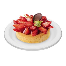 Talerz Płaski Biały Wielokrotnego Użytku Ekonomiczny PS Ø16,5cm (50 Sztuk)