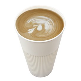 Wytrzymały kubek wielokrotnego użytku PP Kremowy 470ml Ø9,6cm (100 Sztuk)