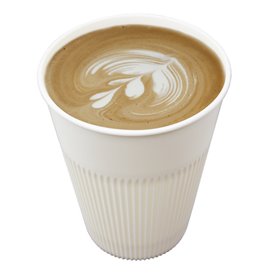 Wytrzymały kubek wielokrotnego użytku PP Kremowy 355ml Ø9,6cm (100 Sztuk)