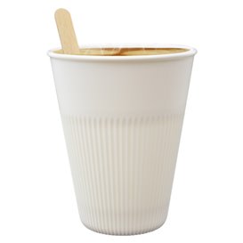 Wytrzymały kubek wielokrotnego użytku PP Kremowy 355ml Ø9,6cm (100 Sztuk)