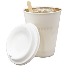 Trwała Pokrywka Wielokrotnego Użytku PP Krem do Kubka Ø9,6cm (100 Units)
