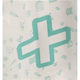 Torebka Papierowa na Apteka Biała 14+7x27cm (1000 Sztuk)