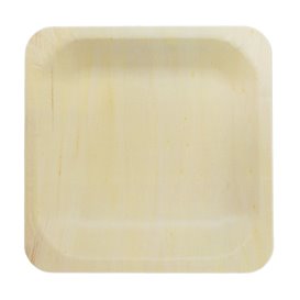 Kwadratowy Drewniany Talerz 10,5x10,5cm (600 Units)