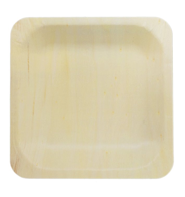 Kwadratowy Drewniany Talerz 10,5x10,5cm (600 Units) Kwadratowy Drewniany Talerz 10,5x10,5cm (600 Units)