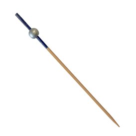Bambusowy Szpikulec Niebieski/Srebrny 10cm (1.200 Units)