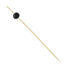 Patyczki Bambusowe Dekoracyjne Czarny 12,5cm (100 Sztuk)