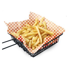 Papier Pergaminowy do Frytek Czerwerny “Vichy” 31x42cm (1.000 Sztuk)