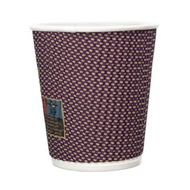 Kubek Papierowy Kędzierzawy Kraft 9Oz/270ml Ø8,0cm (25 Sztuk)