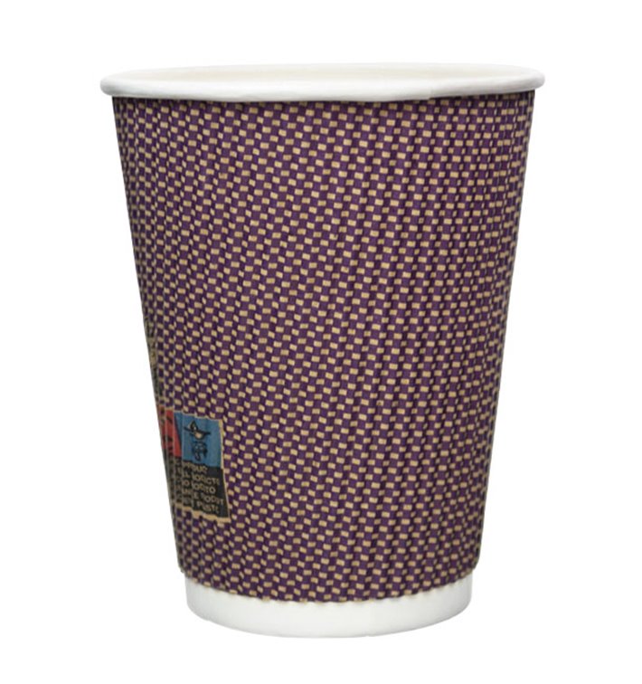 Kubek Papierowy Kędzierzawy Kraft 9Oz/270ml Ø8,0cm (1.050 Sztuk) Kubek Papierowy Kędzierzawy Kraft 9Oz/270ml Ø8,0cm (1.050 Sztuk)