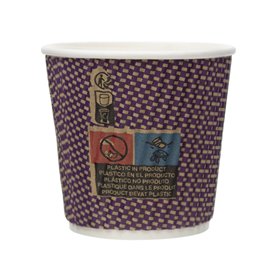 Kubek Papierowy Kędzierzawy Kraft 9Oz/270ml Ø8,0cm (25 Sztuk)
