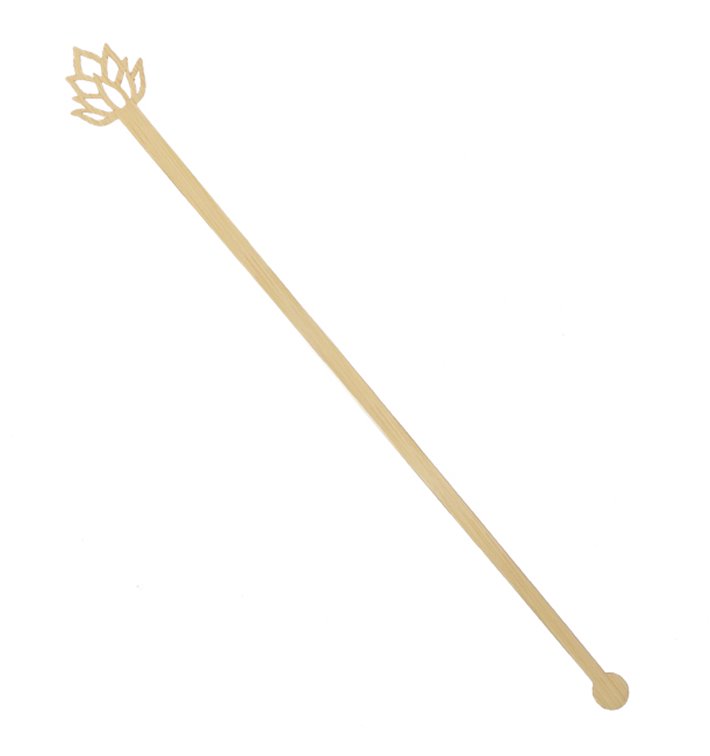 Bambusowe Mieszadełko do Napój Kwiat Lotosu 18 cm (50 Units) Bambusowe Mieszadełko do Napój Kwiat Lotosu 18 cm (50 Units)