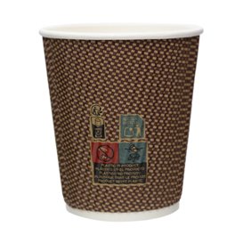Kubek Papierowy Kędzierzawy Kraft 9Oz/270ml Ø8,0cm (1.050 Sztuk)
