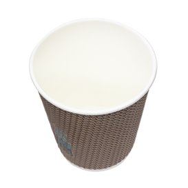 Kubek Papierowy Kędzierzawy Kraft 9Oz/270ml Ø8,0cm (1.050 Sztuk)