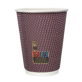 Kubek Papierowy Kędzierzawy Kraft 9Oz/270ml Ø8,0cm (25 Sztuk)