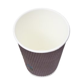 Kubek Papierowy Kędzierzawy Kraft 9Oz/270ml Ø8,0cm (25 Sztuk)