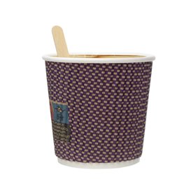 Kubek Papierowy Kędzierzawy Kraft 9Oz/270ml Ø8,0cm (25 Sztuk)