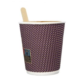 Kubek Papierowy Kędzierzawy Kraft 9Oz/270ml Ø8,0cm (25 Sztuk)