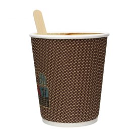 Kubek Papierowy Kędzierzawy Kraft 9Oz/270ml Ø8,0cm (1.050 Sztuk)