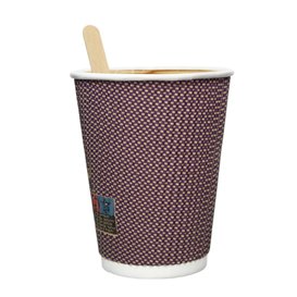 Kubek Papierowy Kędzierzawy Kraft 9Oz/270ml Ø8,0cm (25 Sztuk)