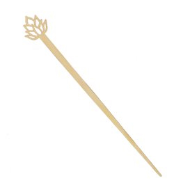Bambusowe Mieszadełko do Napój Kwiat Lotosu 12cm (50 Units) 