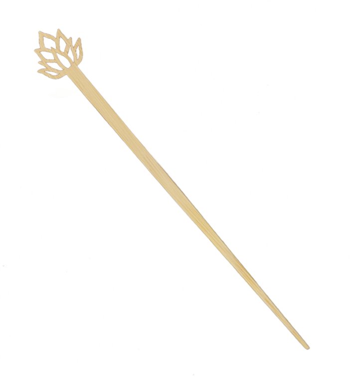 Bambusowe Mieszadełko do Napój Kwiat Lotosu 12cm (600 Units) Bambusowe Mieszadełko do Napój Kwiat Lotosu 12cm (600 Units)