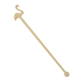 Bambusowe Mieszadełko do Napój Różowy Flaming 14cm (600 Units)