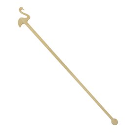 Bambusowe Mieszadełko do Napój Różowy Flaming 18cm (50 Units)