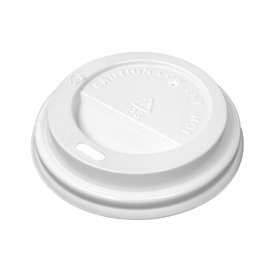 Wieczko Płaskie z Otworem PS do kubków papierowe 4Oz/120ml Ø6,2cm (1.000 Sztuk)