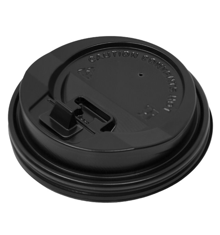 Wieczko Płaskie z Otworem PS do kubków papierowe 8, 9, 12 Oz Ø8,0cm (50 Sztuk) Wieczko Płaskie z Otworem PS do kubków papierowe 8, 9, 12 Oz Ø8,0cm (50 Sztuk)