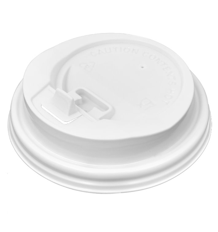 Wieczko Płaskie z Otworem PS do kubków papierowe Ø8,0cm (1000 Sztuk) Wieczko Płaskie z Otworem PS do kubków papierowe Ø8,0cm (1000 Sztuk)