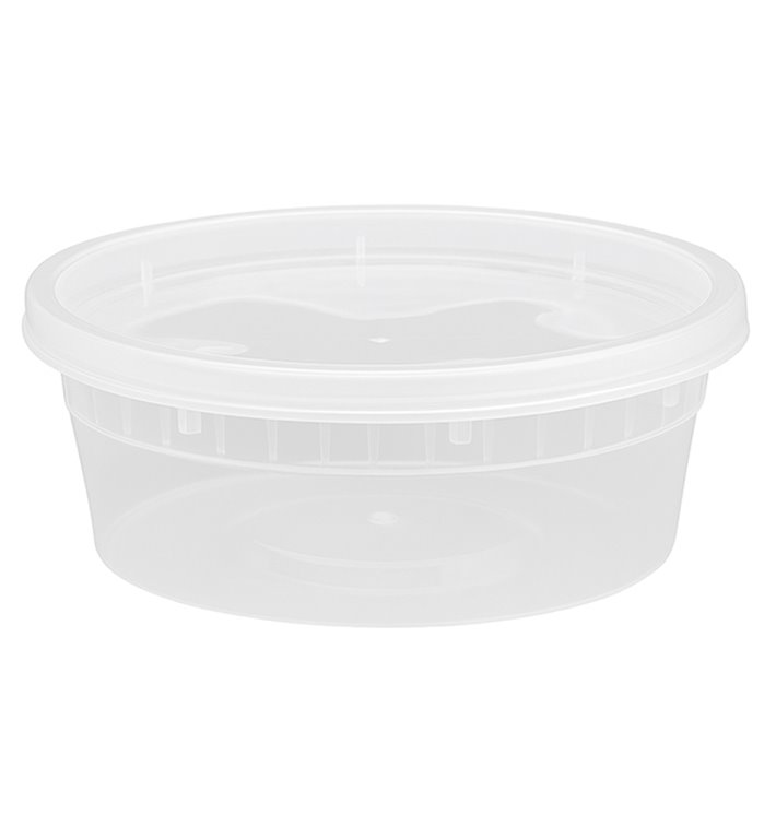 Pojemnik Plastikowy “Deli Range” Przezroczysty PP z Pokrywka 240ml (240 Sztuk) Pojemnik Plastikowy “Deli Range” Przezroczysty PP z Pokrywka 240ml (240 Sztuk)