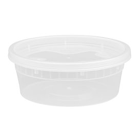 Pojemnik Plastikowy “Deli Range” Przezroczysty PP z Pokrywka 240ml (40 Sztuk)