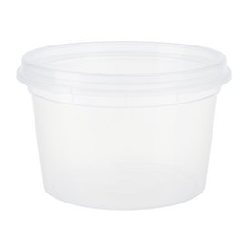 Pojemnik Plastikowy “Deli Range” Przezroczysty PP z Pokrywka 480ml (40 Sztuk)