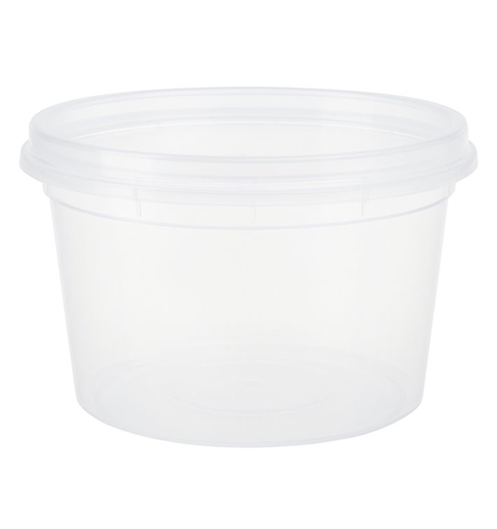 Pojemnik Plastikowy “Deli Range” Przezroczysty PP z Pokrywka 480ml (240 Sztuk) Pojemnik Plastikowy “Deli Range” Przezroczysty PP z Pokrywka 480ml (240 Sztuk)