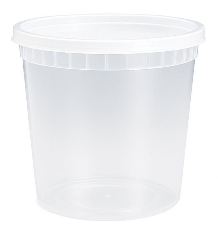 Pojemnik Plastikowy “Deli Range” Przezroczysty PP z Pokrywka 720ml (40 Sztuk) Pojemnik Plastikowy “Deli Range” Przezroczysty PP z Pokrywka 720ml (40 Sztuk)
