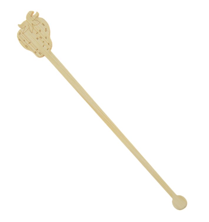 Bambusowe mieszadełko do Napój Truskawka 14cm (600 Units) Bambusowe mieszadełko do Napój Truskawka 14cm (600 Units)