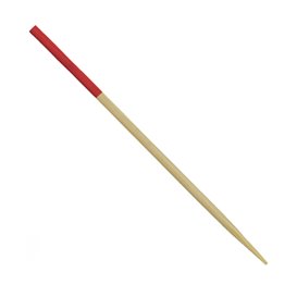 Bambusowy Szpikulec z Czerwony Końcówką 7cm (3.600 Units)