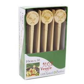 Bambusowy Marker w Sztyfcie Veggie 10cm (50 Sztuk)