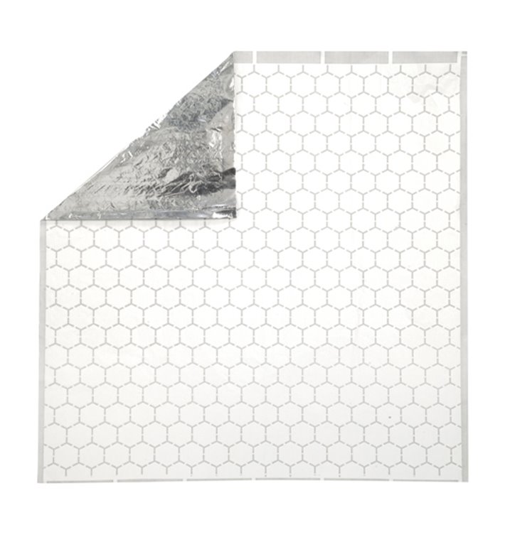 Folia aluminiowa tłuszczoodporna srebrna 35*35cm (200 Units) Folia aluminiowa tłuszczoodporna srebrna 35*35cm (200 Units)