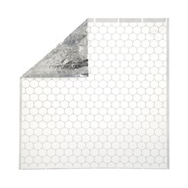Folia aluminiowa tłuszczoodporna srebrna 41*41cm (25 Units)