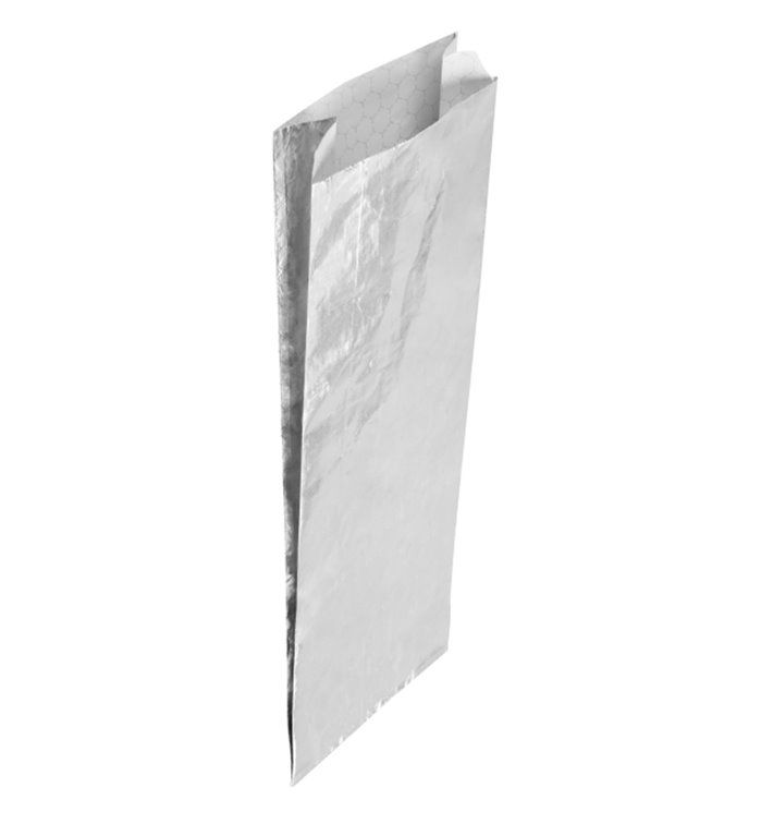 Folia aluminiowa tłuszczoodporna srebrna 26*10,3+5cm (200 Units) Folia aluminiowa tłuszczoodporna srebrna 26*10,3+5cm (200 Units)